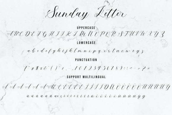 Sunday Letter Font Poster 9