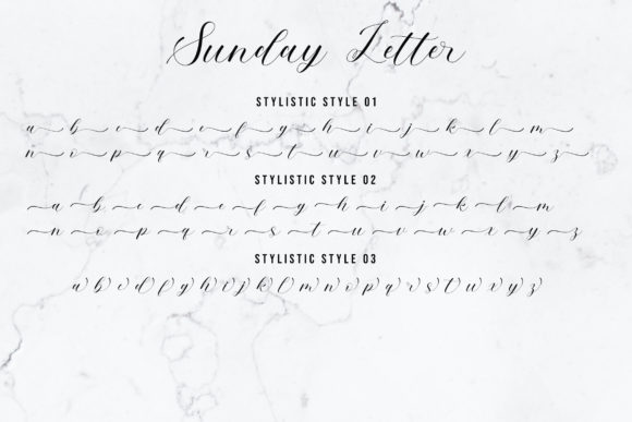 Sunday Letter Font Poster 10