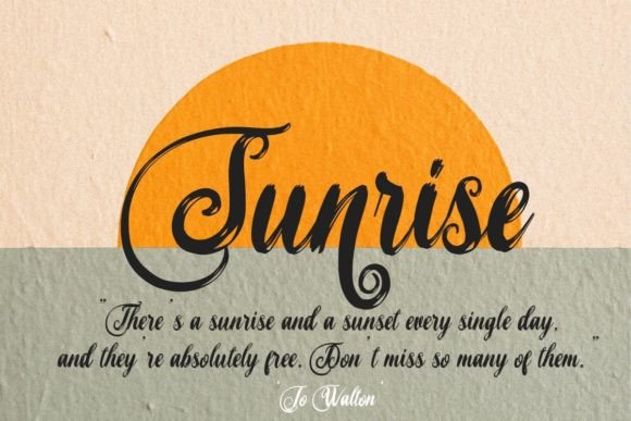 Sunday Morning Font Poster 2