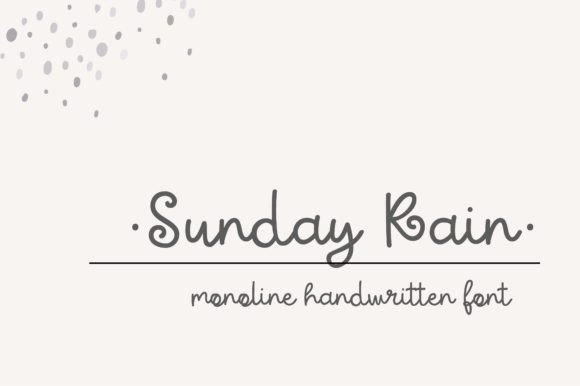 Sunday Rain Font