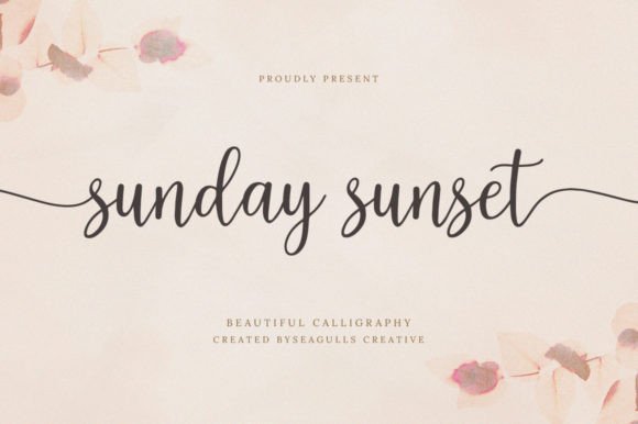 Sunday Sunset Font Poster 1