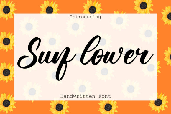 Sunflower Font Poster 1