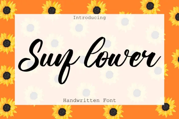 Sunflower Font Sunflower Font Poster 1