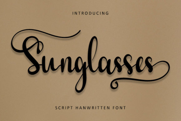 Sunglasses Font Poster 1