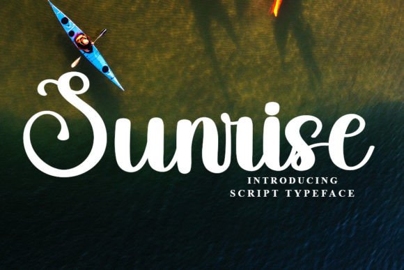 Sunrise Font Poster 1