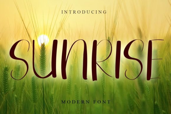 Sunrise Font Poster 1