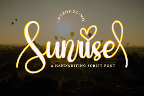 Sunrise Font Poster 1