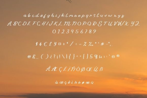 Sunset Font Poster 5