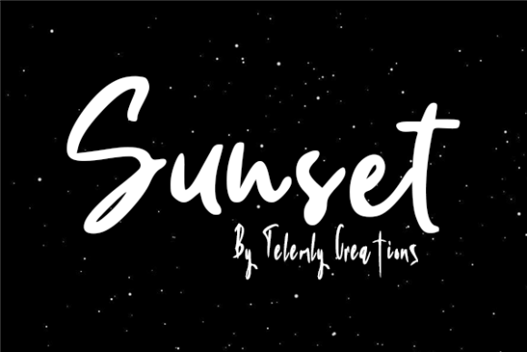 Sunset Font Poster 1