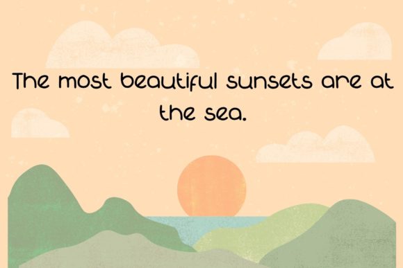 Sunset Font Poster 2