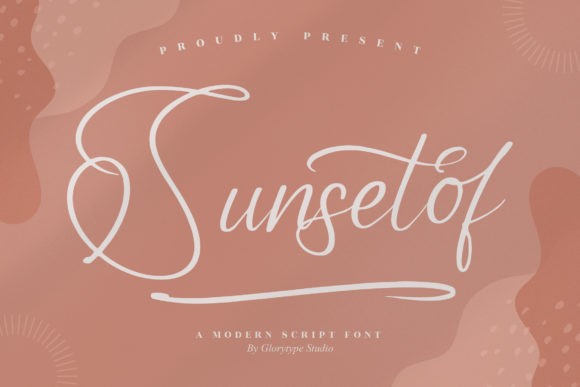 Sunsetof Font Poster 1