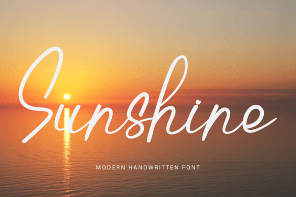 Sunshine Font Sunshine Font Poster 1