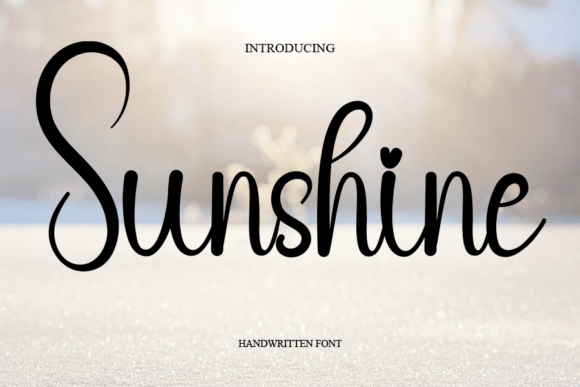 Sunshine Font Poster 1