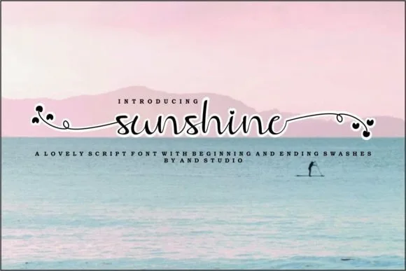 Sunshine Font Poster 1