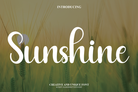 Sunshine Font Sunshine Font Poster 1