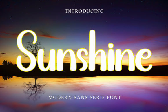 Sunshine Font Poster 1