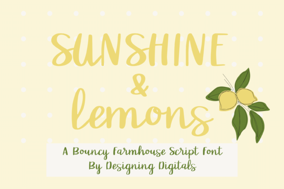 Sunshine and Lemons Font