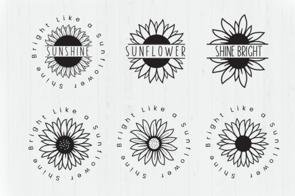Sunshine Flower Font Poster 2