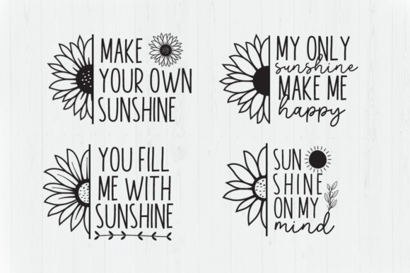 Sunshine Flower Font Poster 9