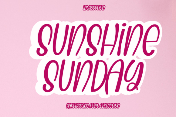 Sunshine Sunday Font Poster 1