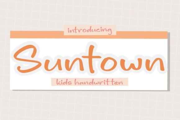 Suntown Font Poster 1