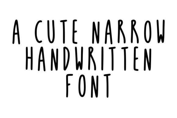 Super Narrow Font Poster 3