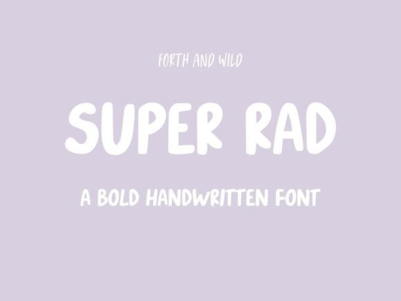 Super Rad Font Poster 1