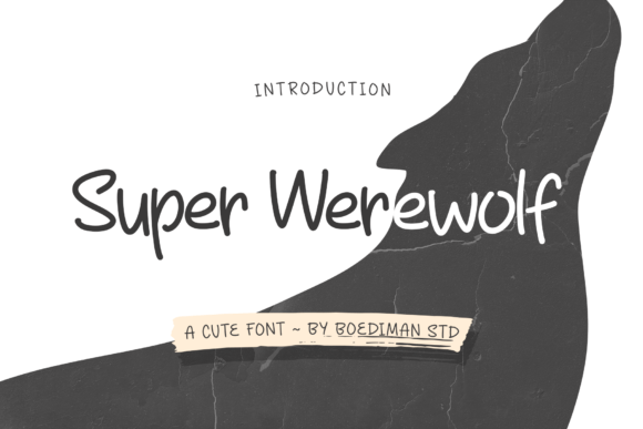 Super Werewolf Font Font Poster 1