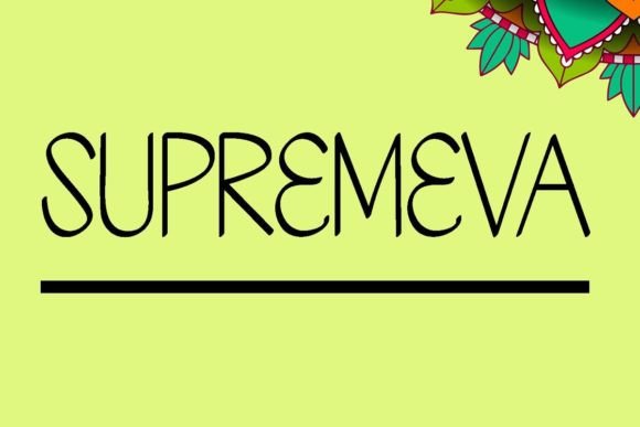Supremeva Font Poster 1
