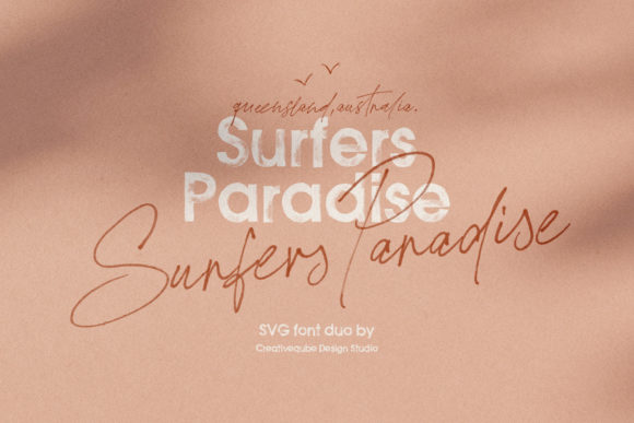 Surfers Paradise Font Poster 1