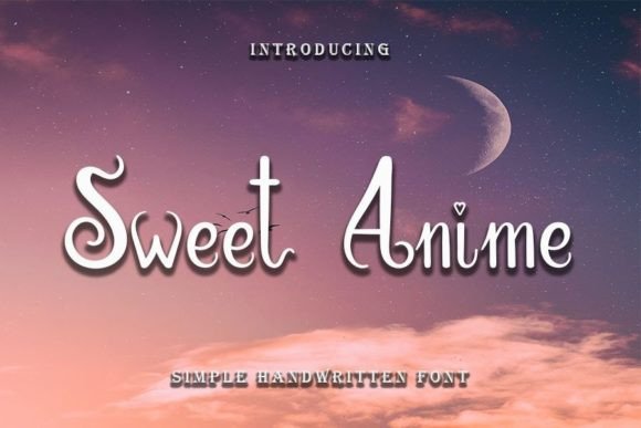 Sweet Anime Font Poster 1