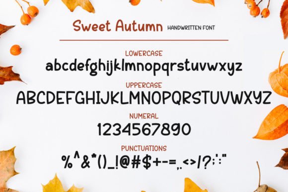 Sweet Autumn Font Poster 7