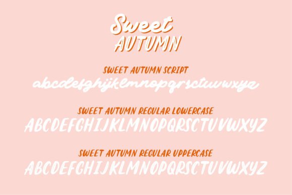 Sweet Autumn Duo Font Poster 7