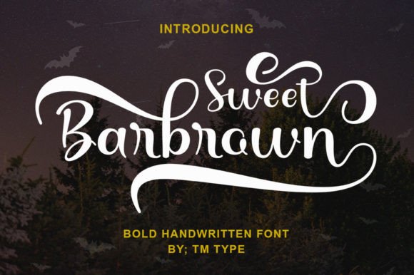 Sweet Barbrown Font Poster 1