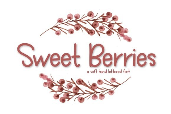 Sweet Berries Font Poster 1