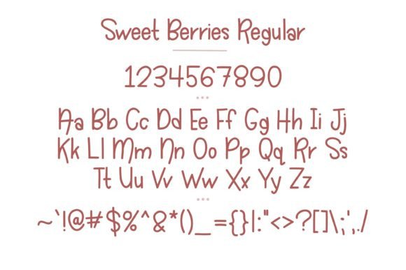 Sweet Berries Font Poster 2