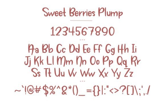 Sweet Berries Font Poster 3