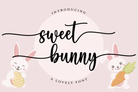 Sweet Bunny Font Poster 1