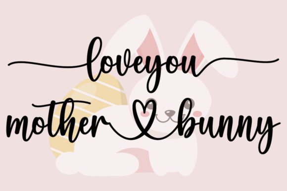 Sweet Bunny Font Poster 2