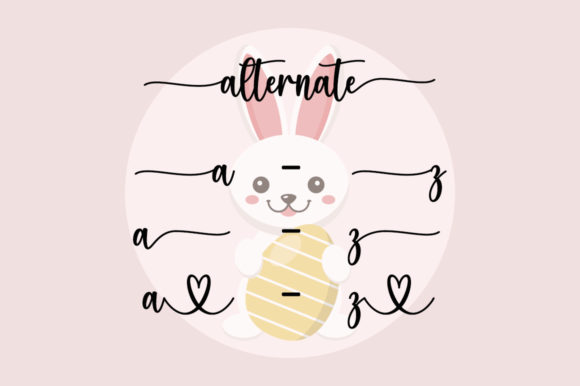 Sweet Bunny Font Poster 6