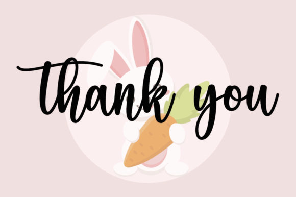 Sweet Bunny Font Poster 7