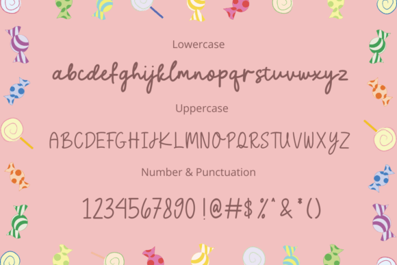 Sweet Candy Font Poster 10