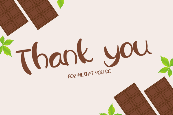Sweet Chocolate Font Poster 7