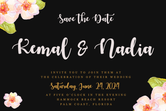 Sweet Floral Font Poster 2