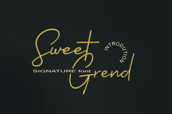 Sweet Grend Font Sweet Grend Font Poster 1