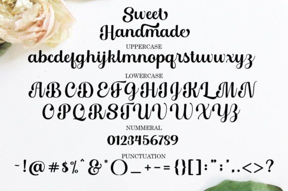 Sweet Handmade Font Poster 7