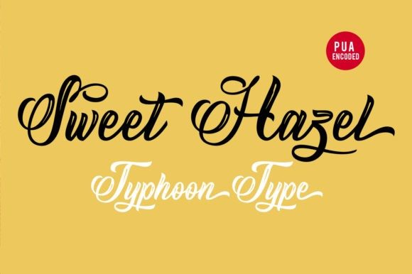 Sweet Hazel Font Poster 2