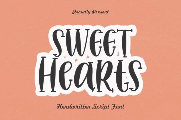 Sweet Hearts Font Poster 1