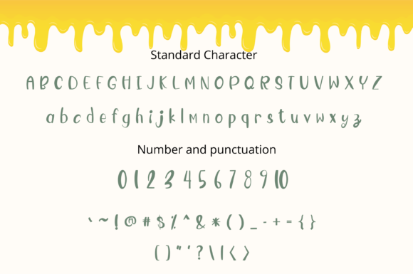Sweet Honey Font Poster 2