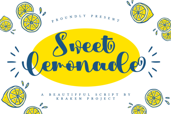 Sweet Lemonade Font Poster 1